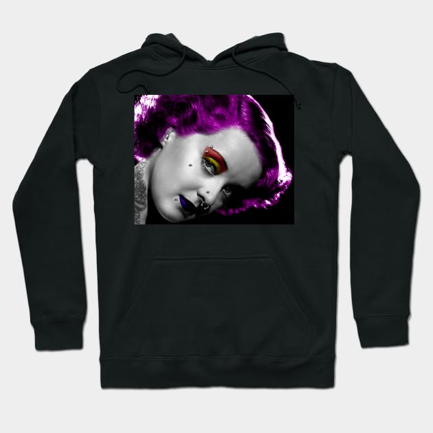 Bette Davis Tattoo Hoodie by SiSuSiSu